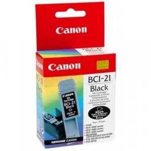 Cartuccia Originale Canon BCI-21BK – Inchiostro Nero A Pigmento, 1 Pezzo